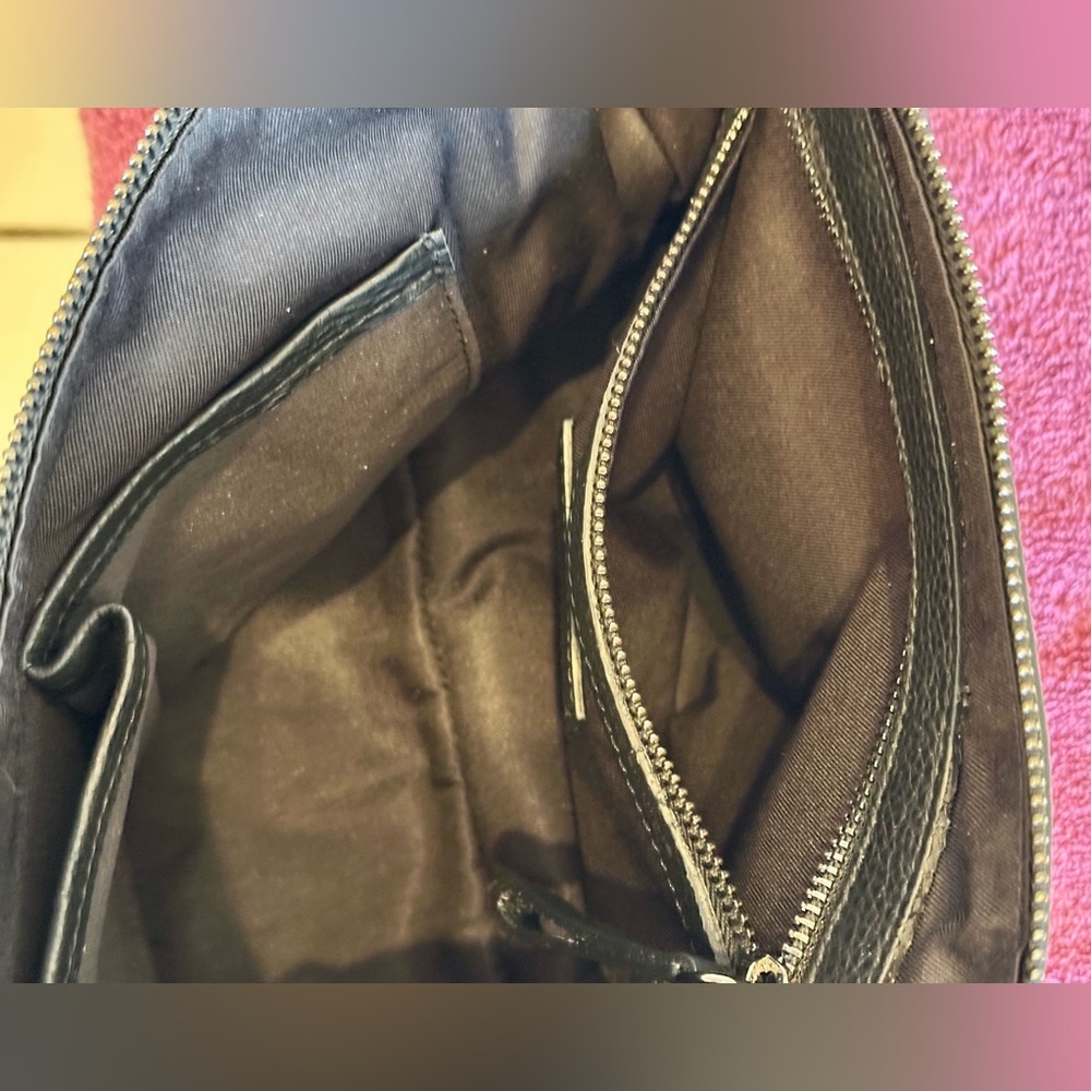 IO Pelle/Black Crossbody Bag/Skull Embossed Bag/Italian Leatherπ» π - Picture 14 of 15
